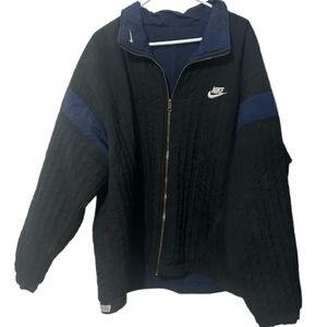 Nike Reversible 90’s Vintage puffy big logo swoosh mens jacket unisex size XL